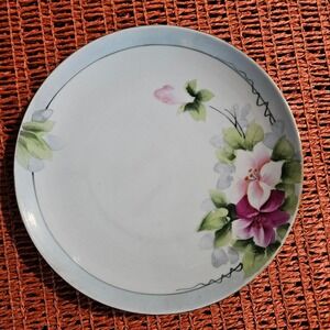 Antique Nippon Hand Painted Floral Plate 6.5"